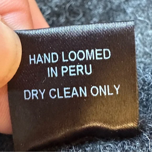 LAUREN MANOOGIAN DARK CHARCOAL WIDE CARDIGAN - Picture 10 of 10